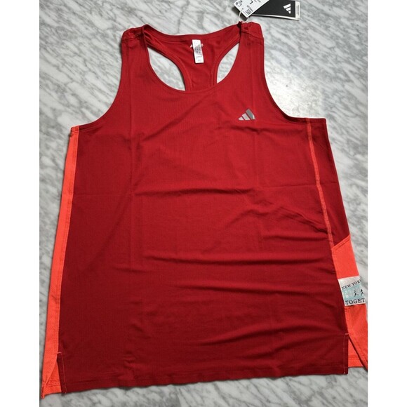 adidas Adizero New York City Running Singlet racing TANK IW9226 Women's Large - Picture 1 of 9